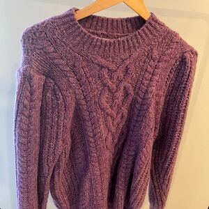 Isabel Marant Lavender Cable Knit Sweater